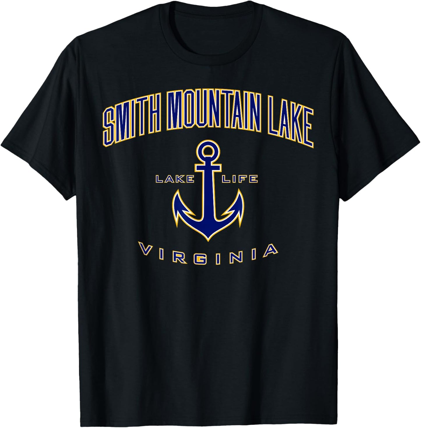 Smith Mountain Lake VA Shirt , Men, Girls & Boys T-Shirt - T-Shirt | Black