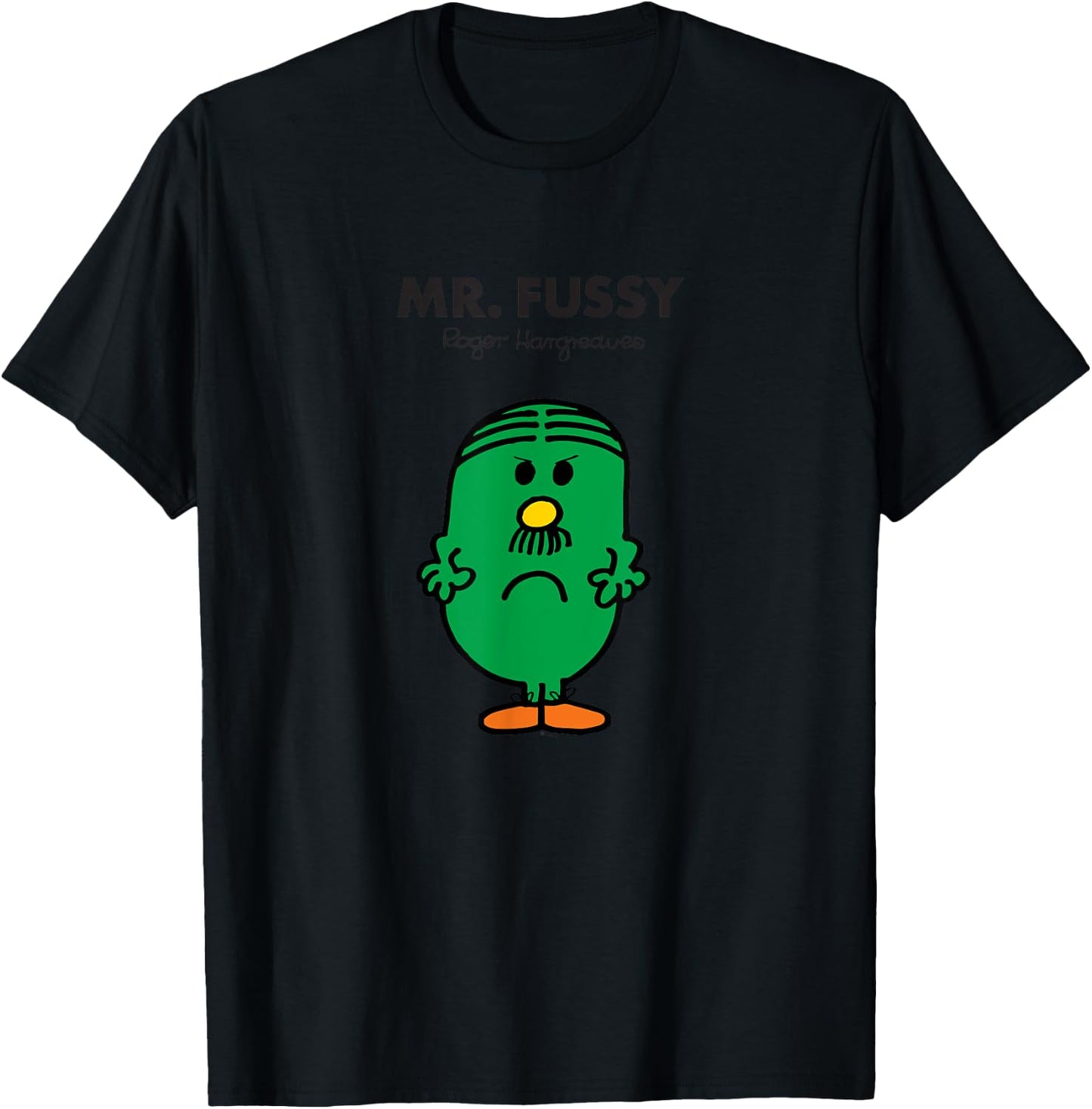 Mr. Men Mr. Fussy T-Shirt - T-Shirt | Black