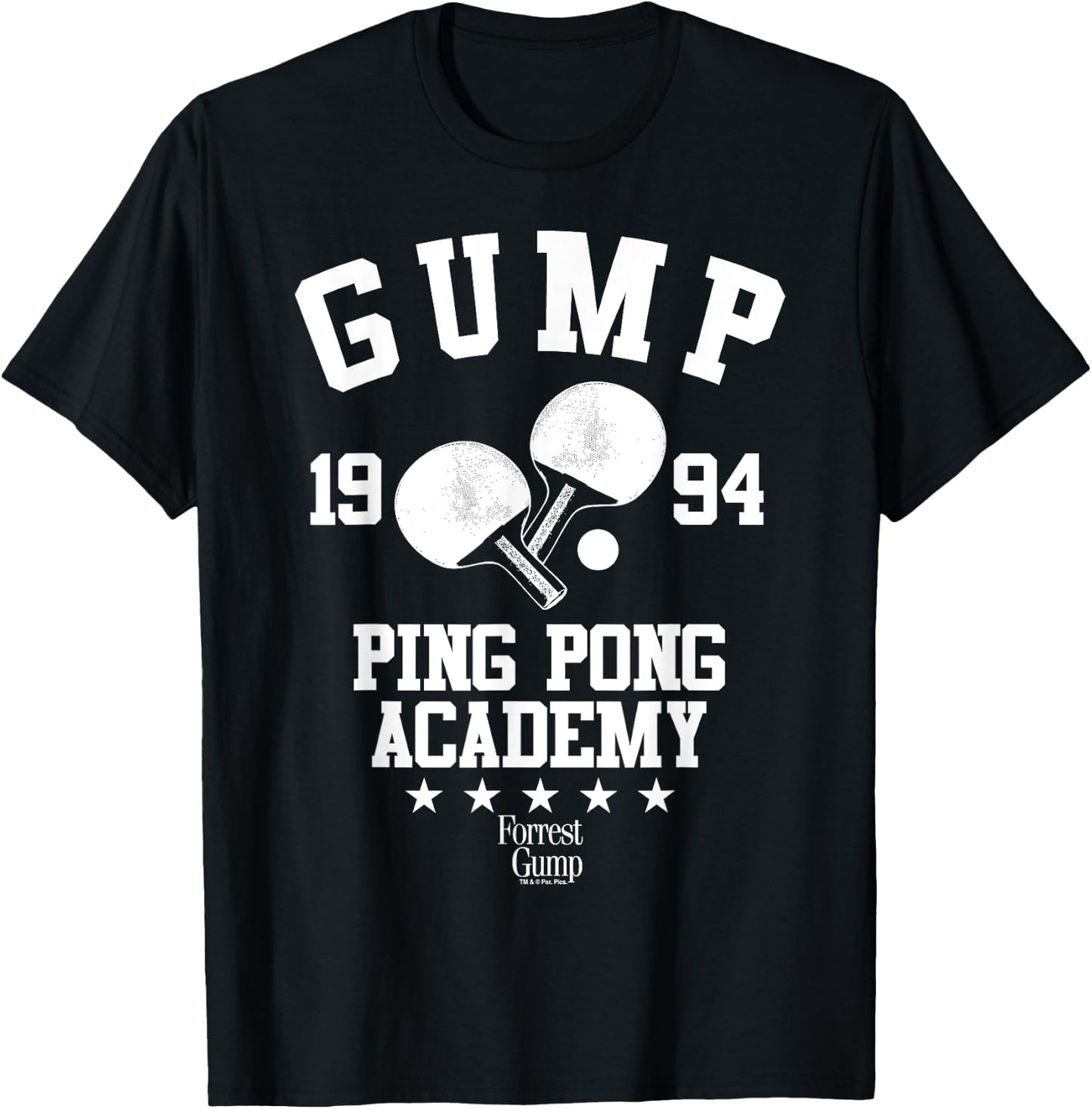 Forrest Gump Ping Pong Academy 1994 T-Shirt - T-Shirt | Black