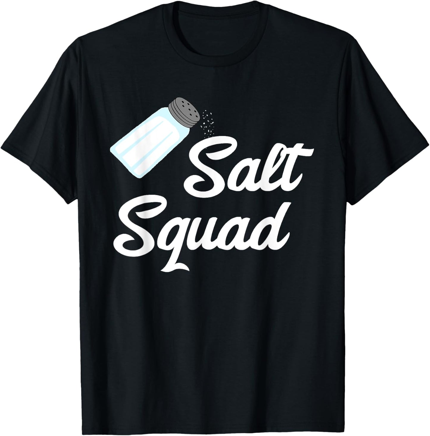 Salt Squad Glass Shaker Flavor Matching Group Costume T-Shirt - T-Shirt | Black