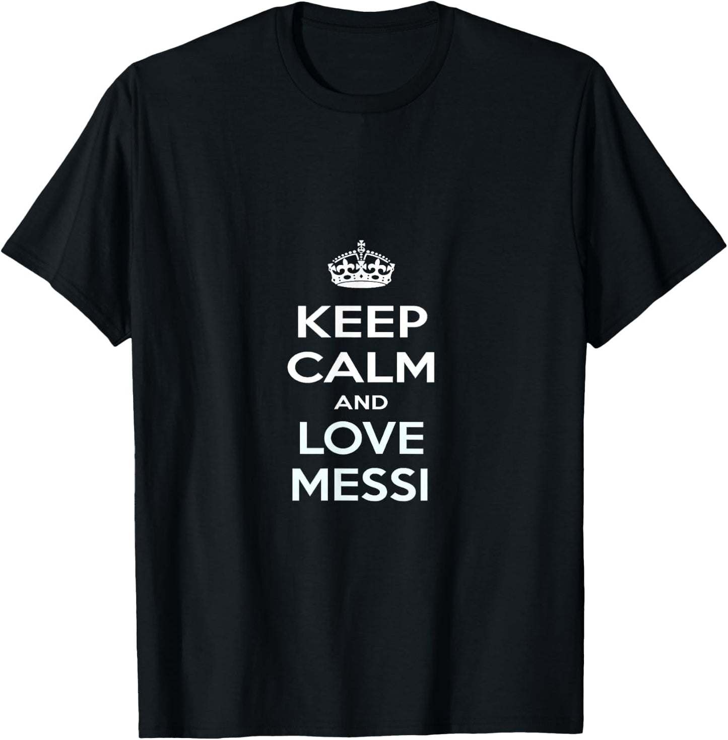 Keep Calm and Love Messi T-Shirt - T-Shirt | Black