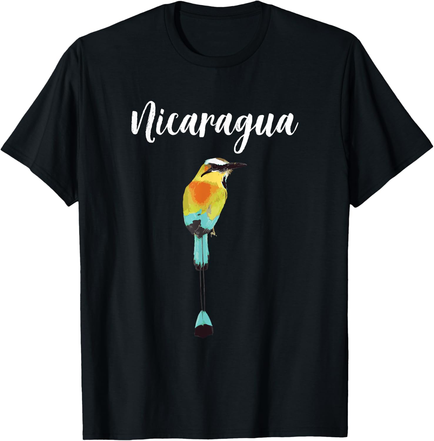 Nicaragua Guardabarranco Nicaraguan Bird Nica SOS Managua T-Shirt - T-Shirt | Black