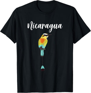 Nicaragua Guardabarranco Nicaraguan Bird Nica SOS Managua T-Shirt - T-Shirt | Black