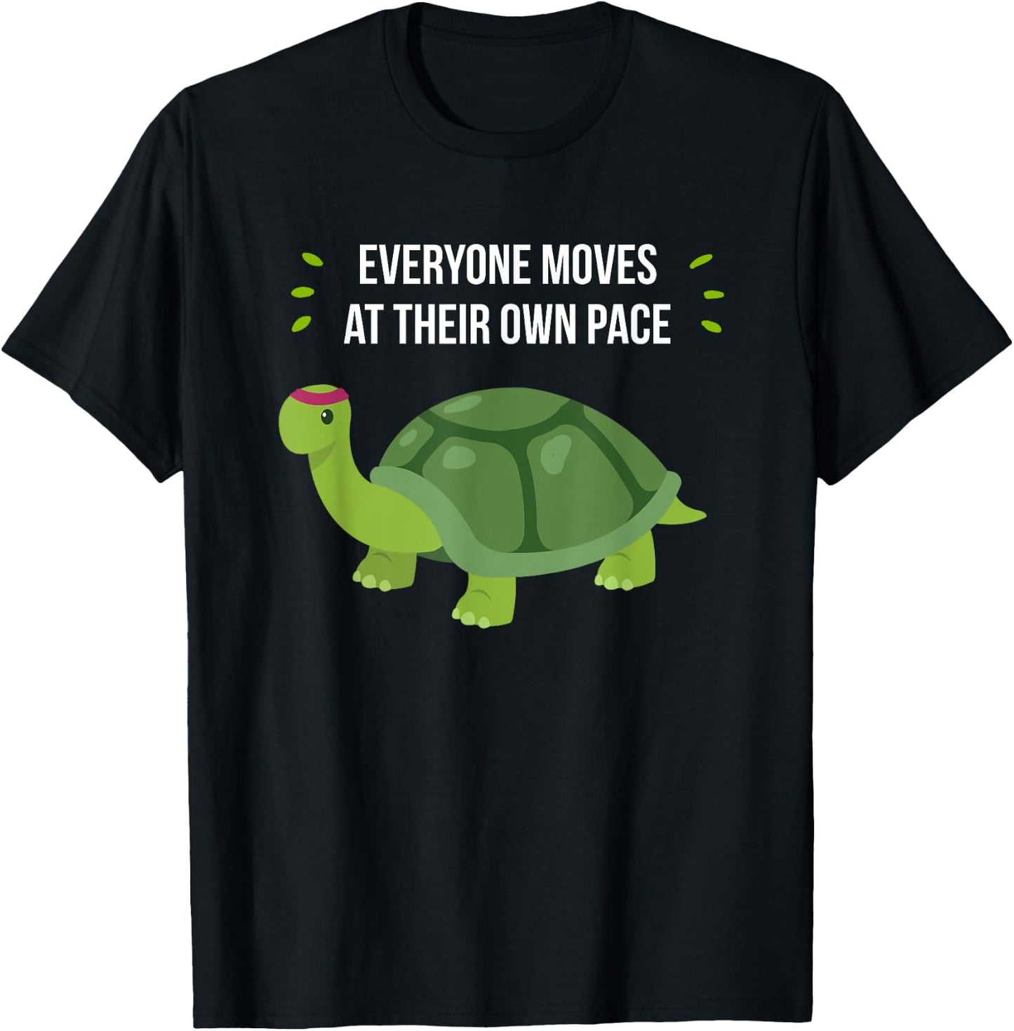 Funny Turtle Motivational Running T-Shirt - T-Shirt | Black