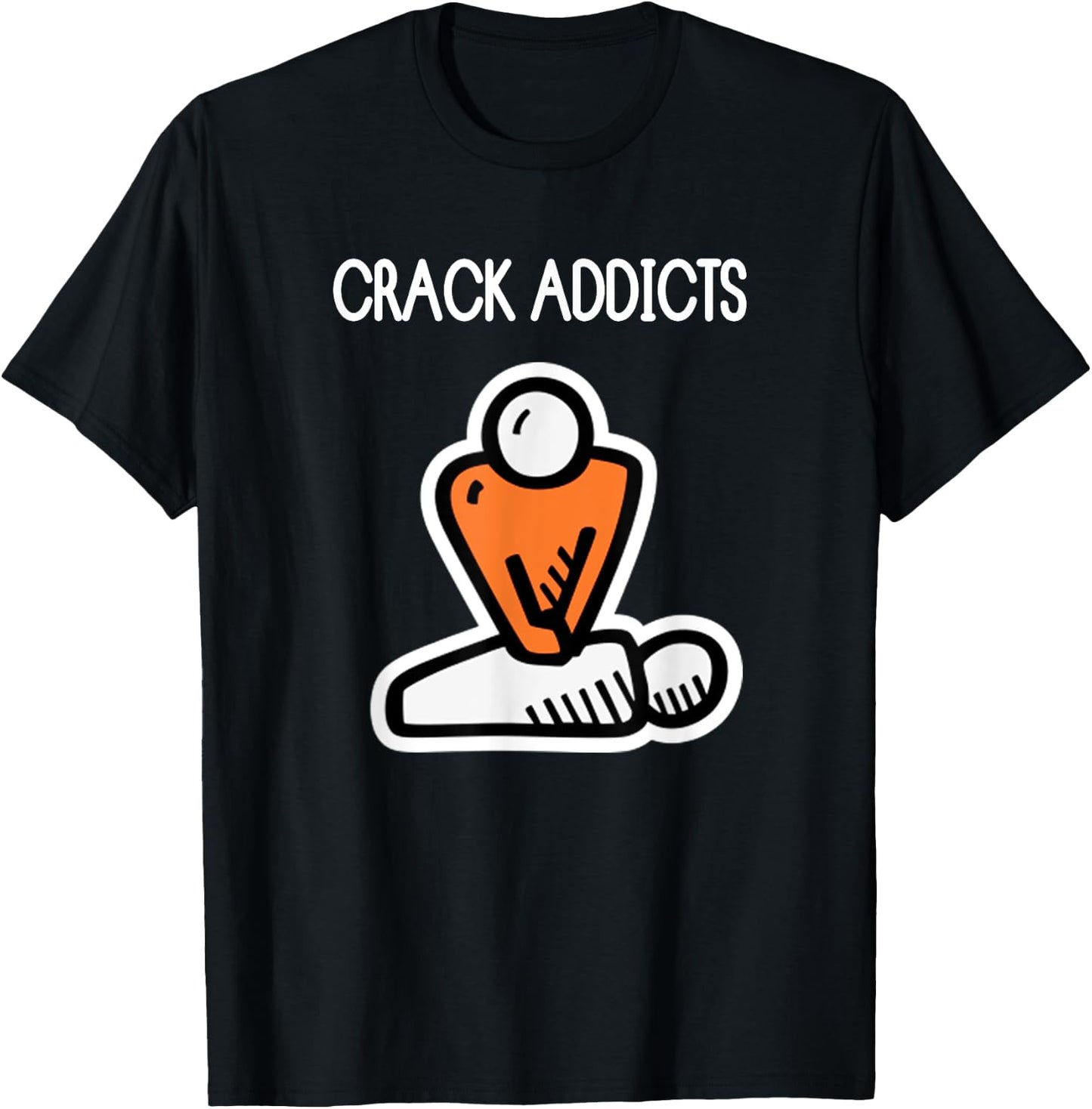 Funny License Crack Dealer Crack Addicts Chiropractic T-Shirt - T-Shirt | Black