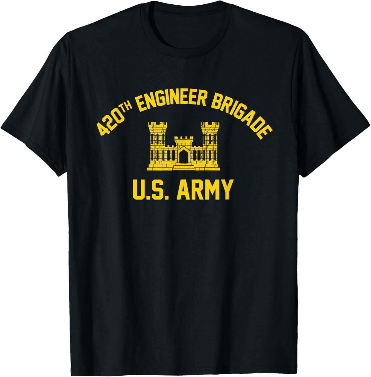 420th Engineer Brigade T-Shirt - T-Shirt | Black