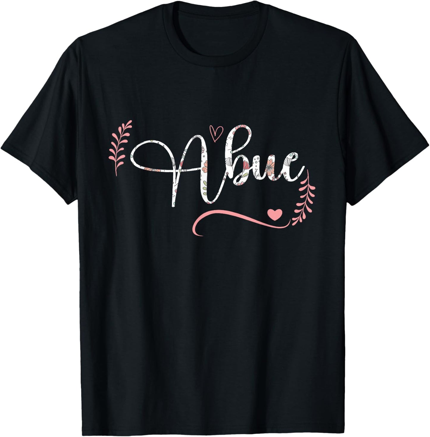 Abue Floral Grandma Christmas Mother's Day Grandparents T-Shirt - T-Shirt | Black