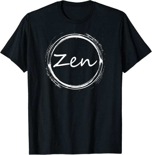 Zen Circle - Buddhist. Japanese, Meditation Gift T-Shirt - T-Shirt | Black