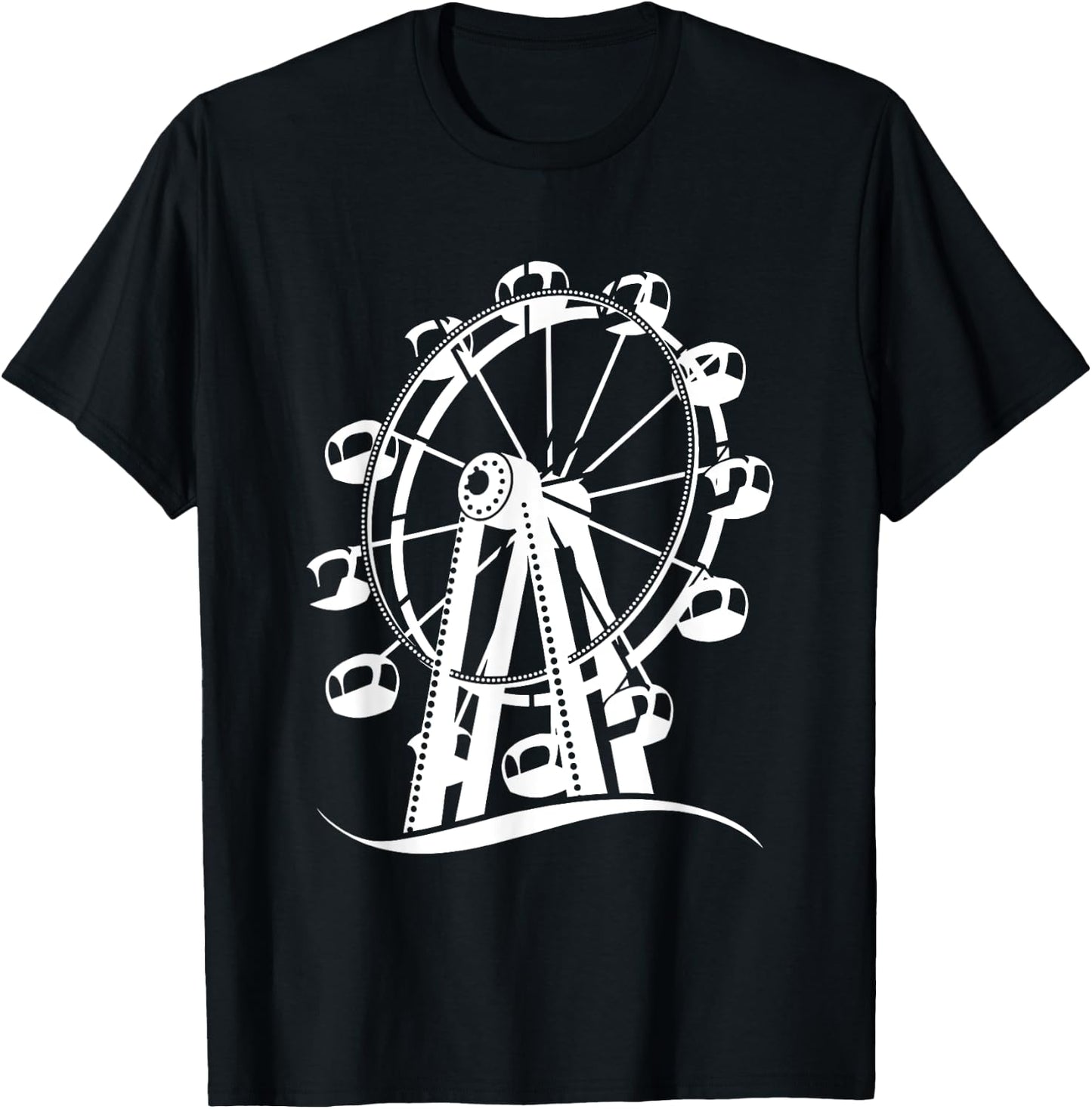 Ferris Wheel Adventure Ride Family Day Carnival T-Shirt - T-Shirt | Black