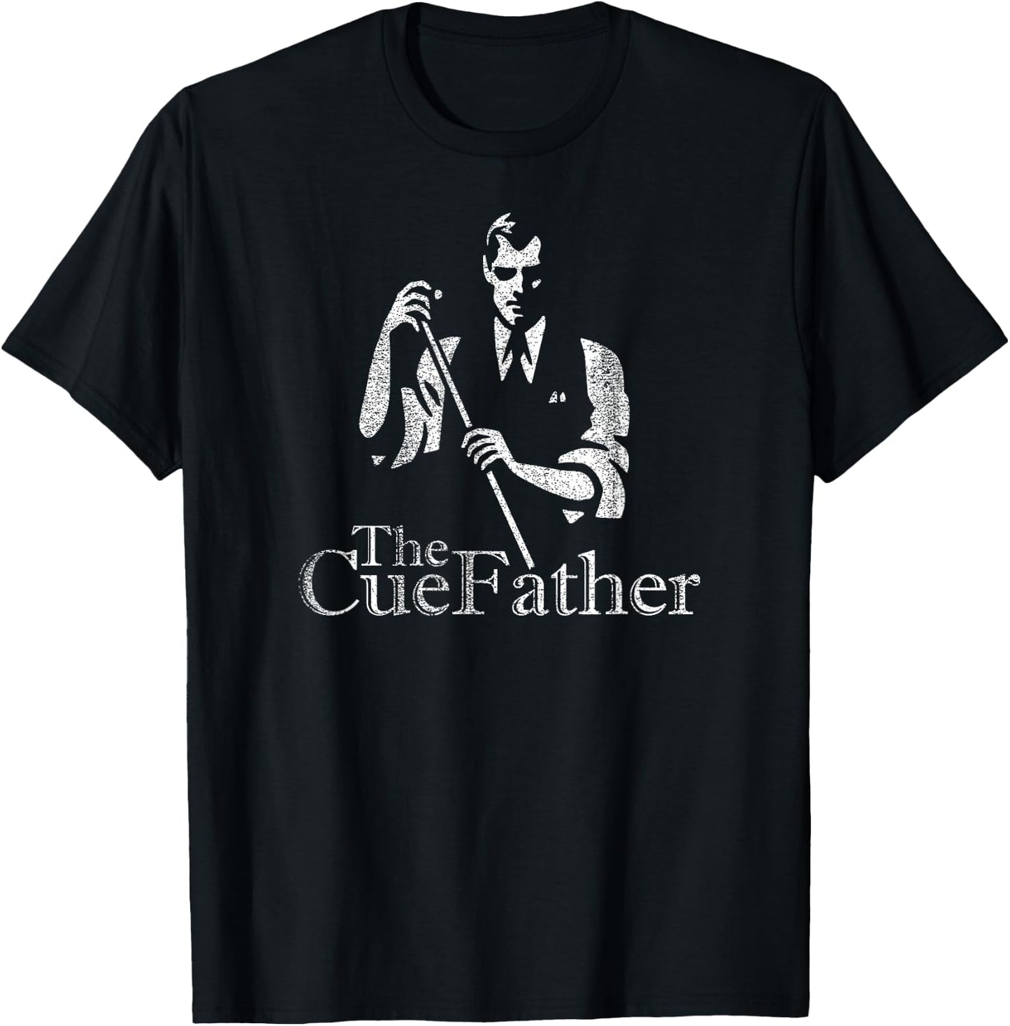 Billiards Pool Hall Sport : The Cue Father T-Shirt - T-Shirt | Black