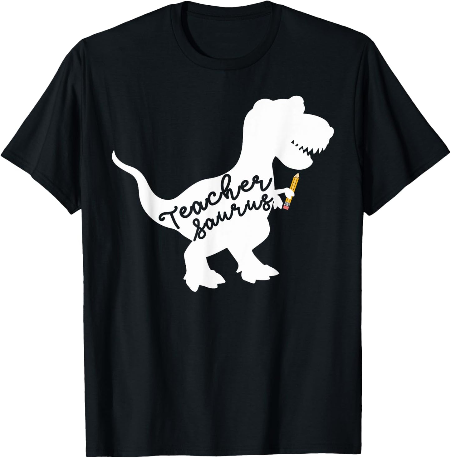 Teacher Saurus T Shirt T-Shirt - T-Shirt | Black
