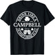 Drink Like A Campbell Shamrock St Patricks Day T-Shirt - T-Shirt | Black