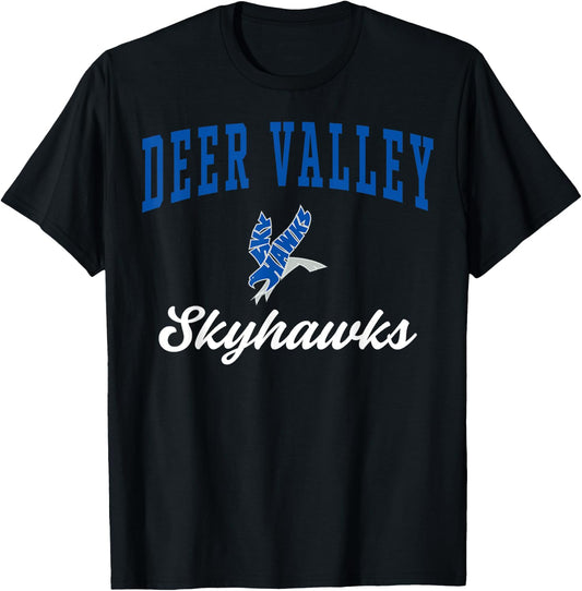 Deer Valley High School Skyhawks C3 T-Shirt - T-Shirt | Black