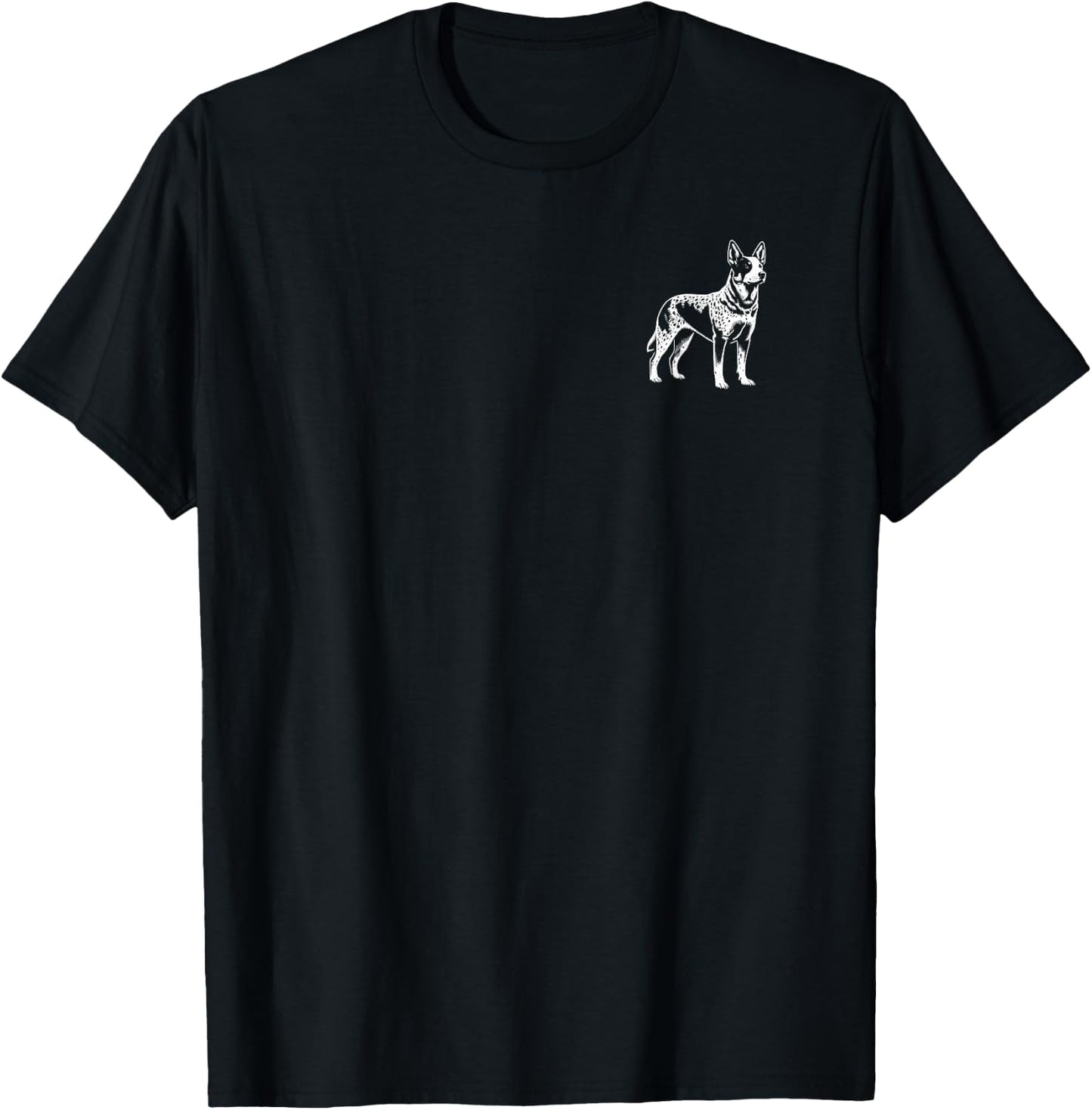 Dog Dad Mom Lover - Monochromatic Texas Heeler T-Shirt - T-Shirt | Black