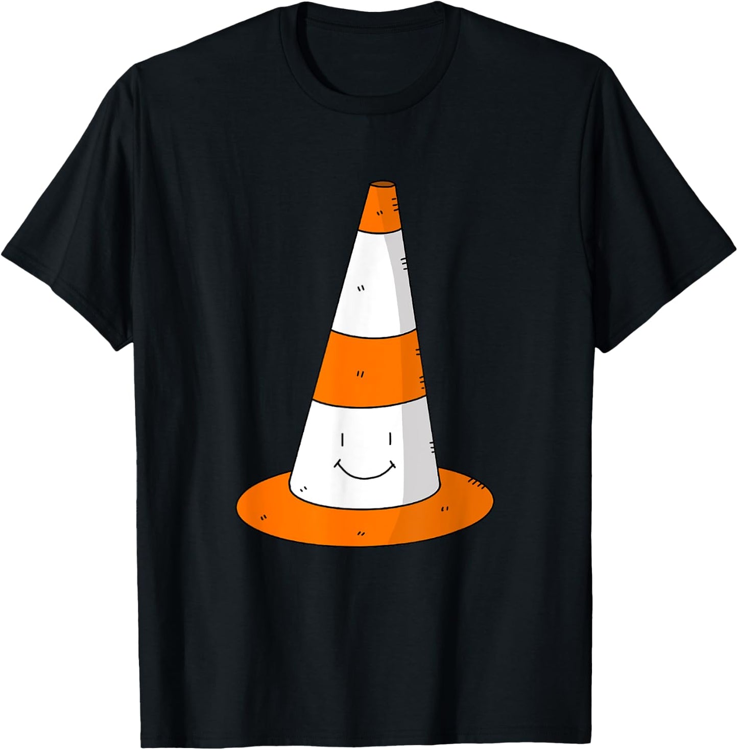 Traffic Cone Costume Adult Easy Halloween Costumes Group T-Shirt - T-Shirt | Black