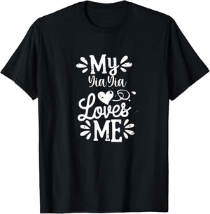 My YiaYia Loves Me T-Shirt - T-Shirt | Black