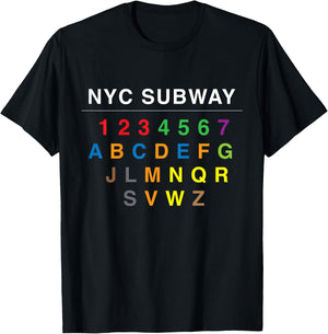 NYC Subways for Kids T-Shirt - T-Shirt | Black