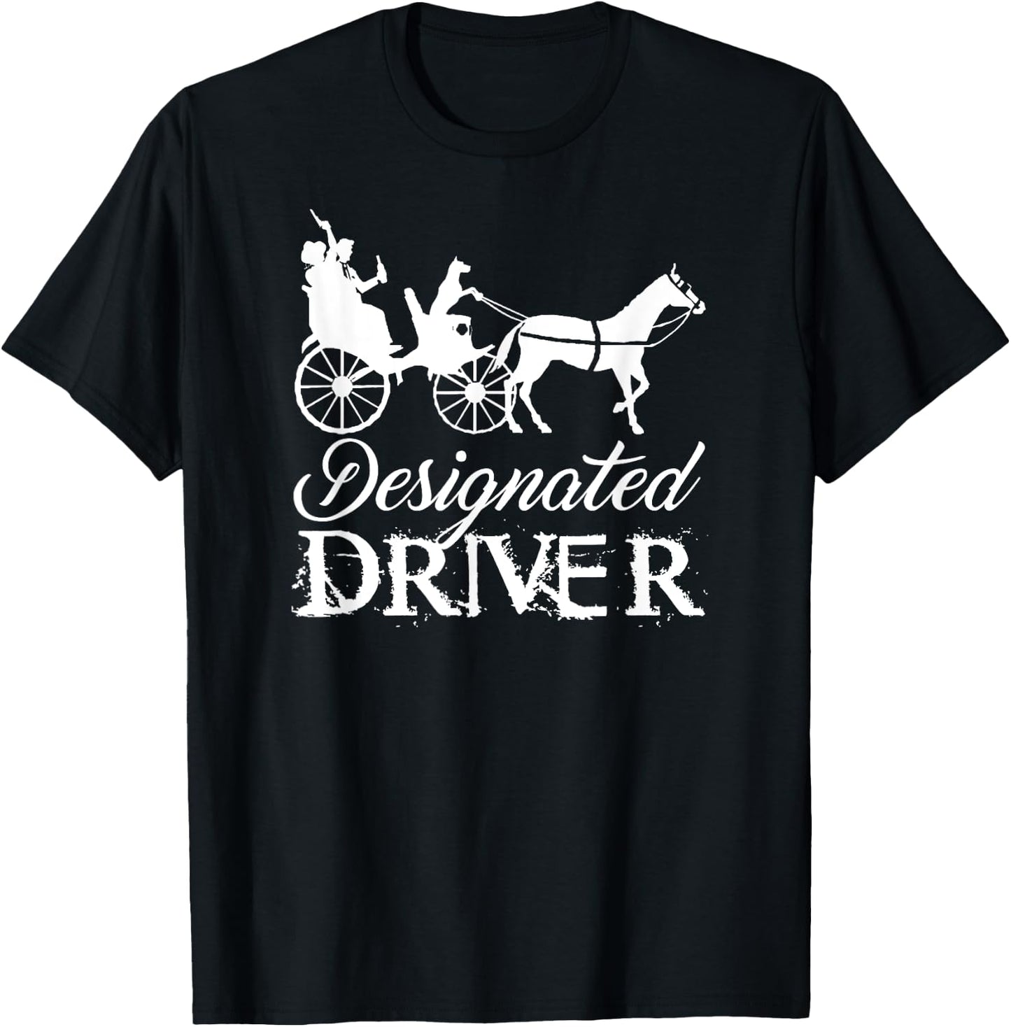 "Designated Driver" Beer & Dog Lover Drinking T-Shirt - T-Shirt | Black