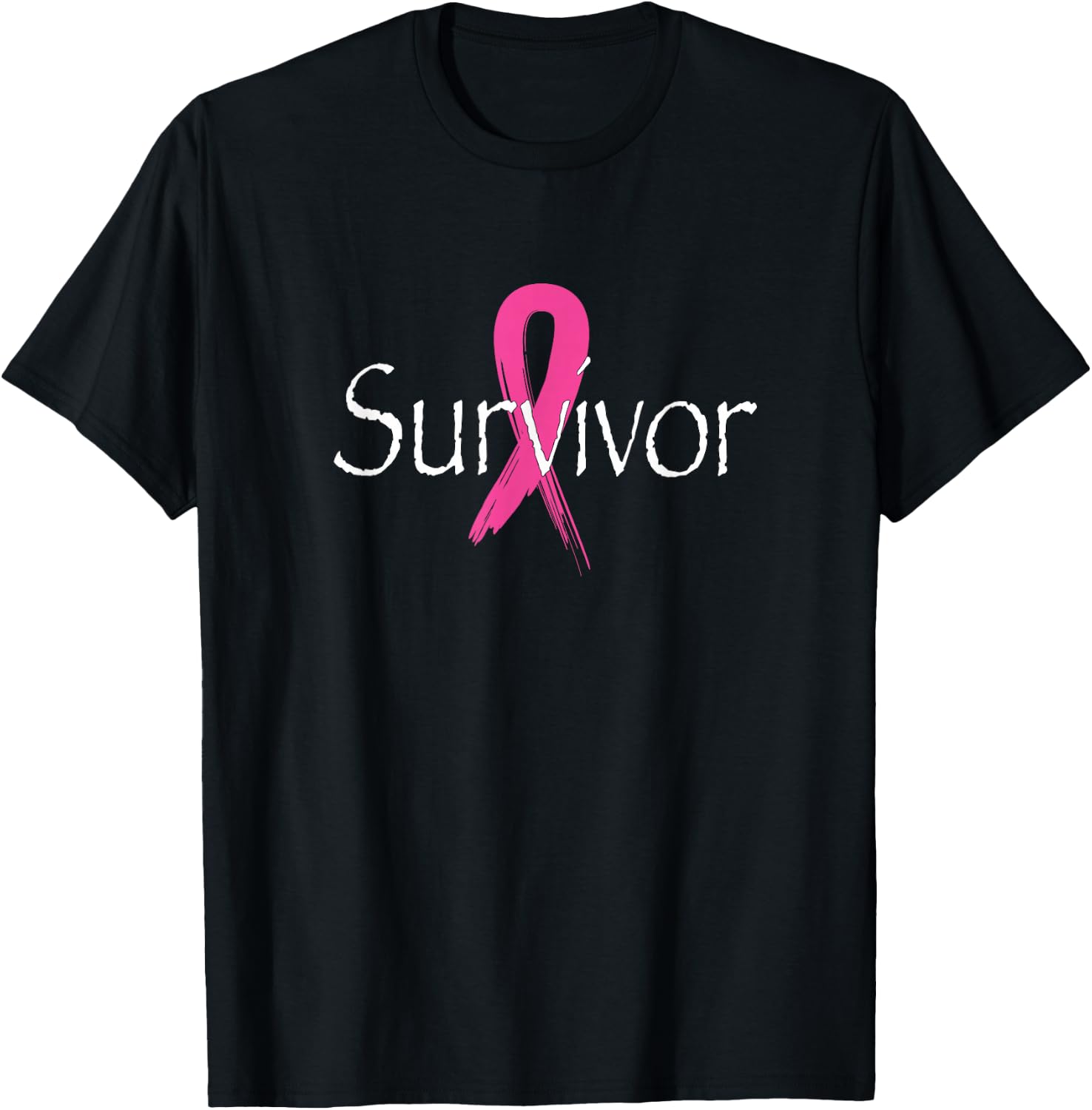 SPHINXSTORE BREAST CANCER CO. Breast Cancer Awareness Month Pink Ribbon - Women's Classic Fit Black Small T-Shirt - T-Shirt | Black
