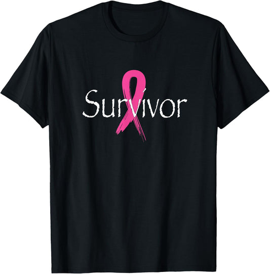 SPHINXSTORE BREAST CANCER CO. Breast Cancer Awareness Month Pink Ribbon - Women's Classic Fit Black Small T-Shirt - T-Shirt | Black