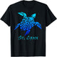 St. Croix Tribal Turtle Polynesian Tattoo Style Vacation T-Shirt - T-Shirt | Black