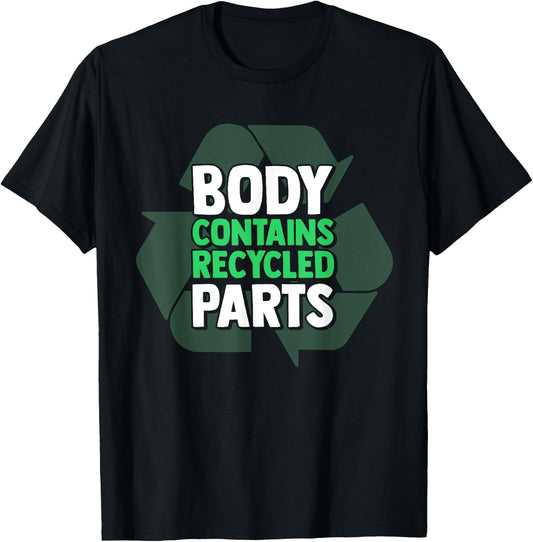 Body Contains Recycled Parts T-Shirt - T-Shirt | Black