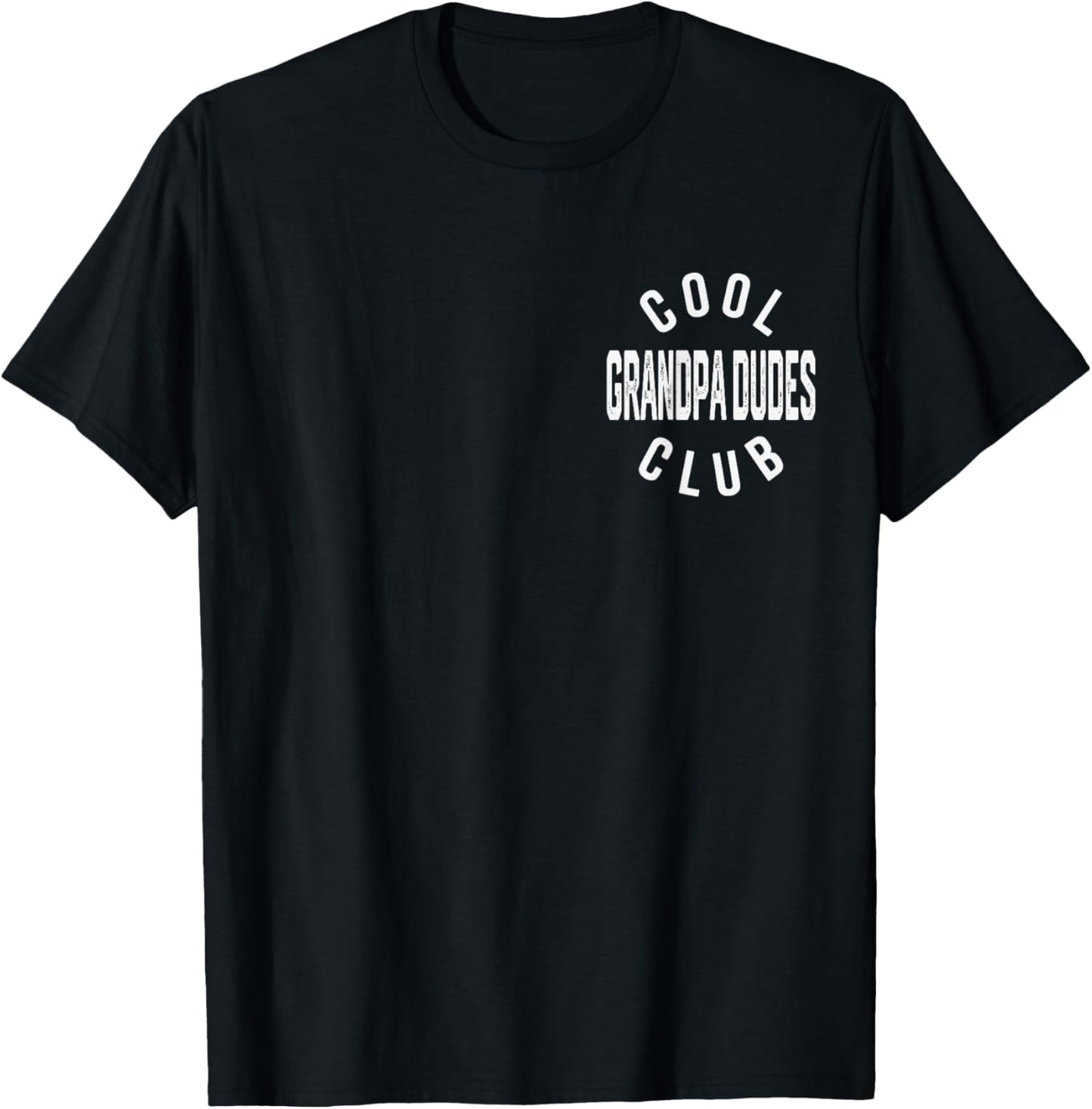 Cool Grandpa Dudes Club Retro Vintage Graphic T-Shirt - T-Shirt | Black