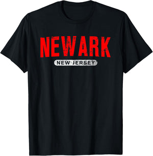 NEWARK NJ NEW JERSEY Funny USA City Roots Vintage Gift T-Shirt - T-Shirt | Black
