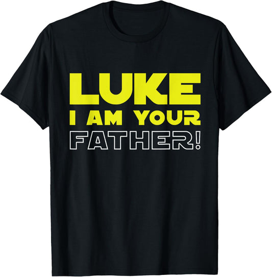 Great funny fathers day from Luke to his father T-Shirt - T-Shirt | Black