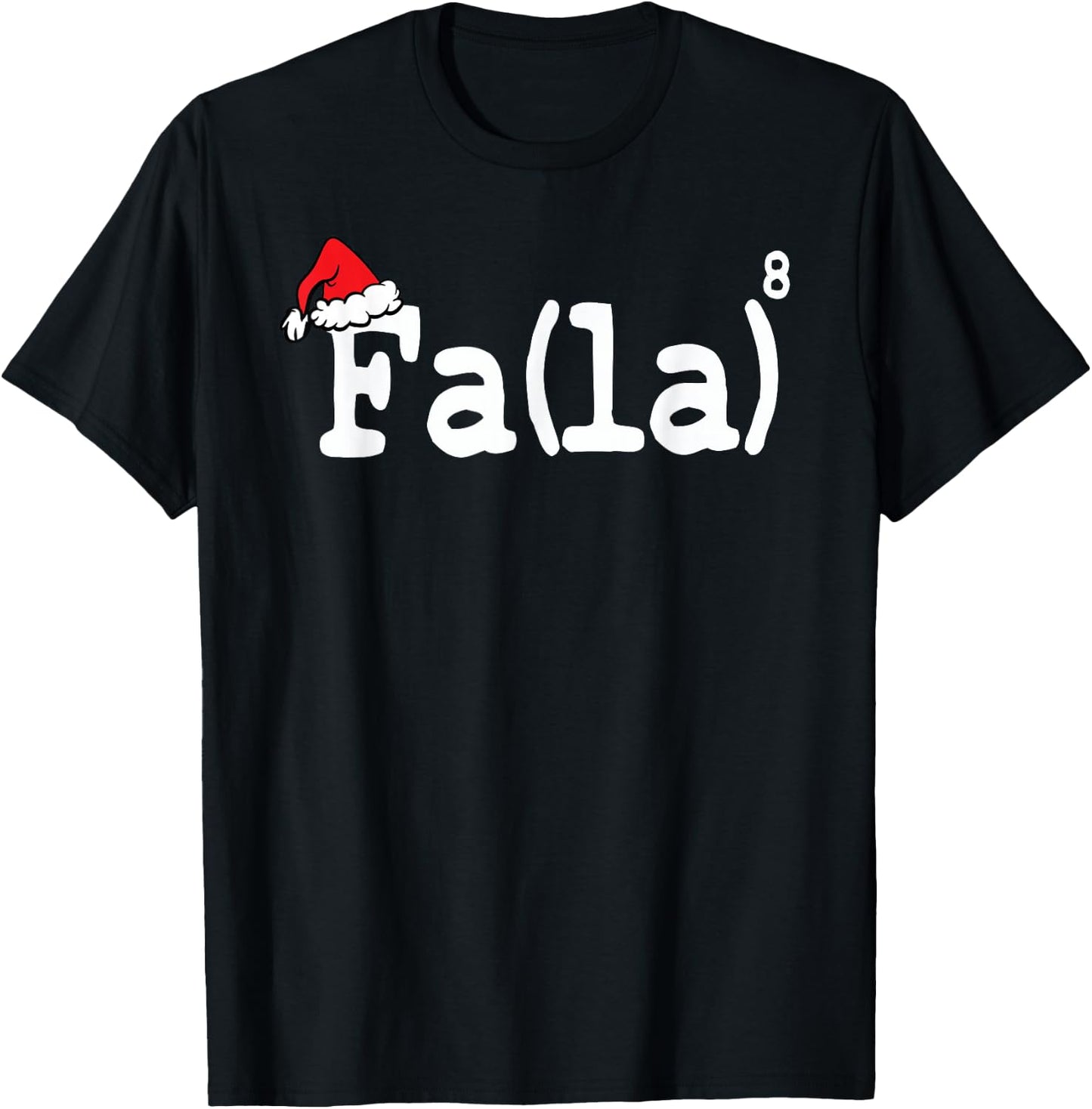 Christmas Cute Math Fa La Teacher Student T-Shirt - T-Shirt | Black