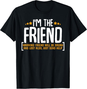 If Lost Or Drunk Please Return To Friend Funny Drinking T-Shirt - T-Shirt | Black