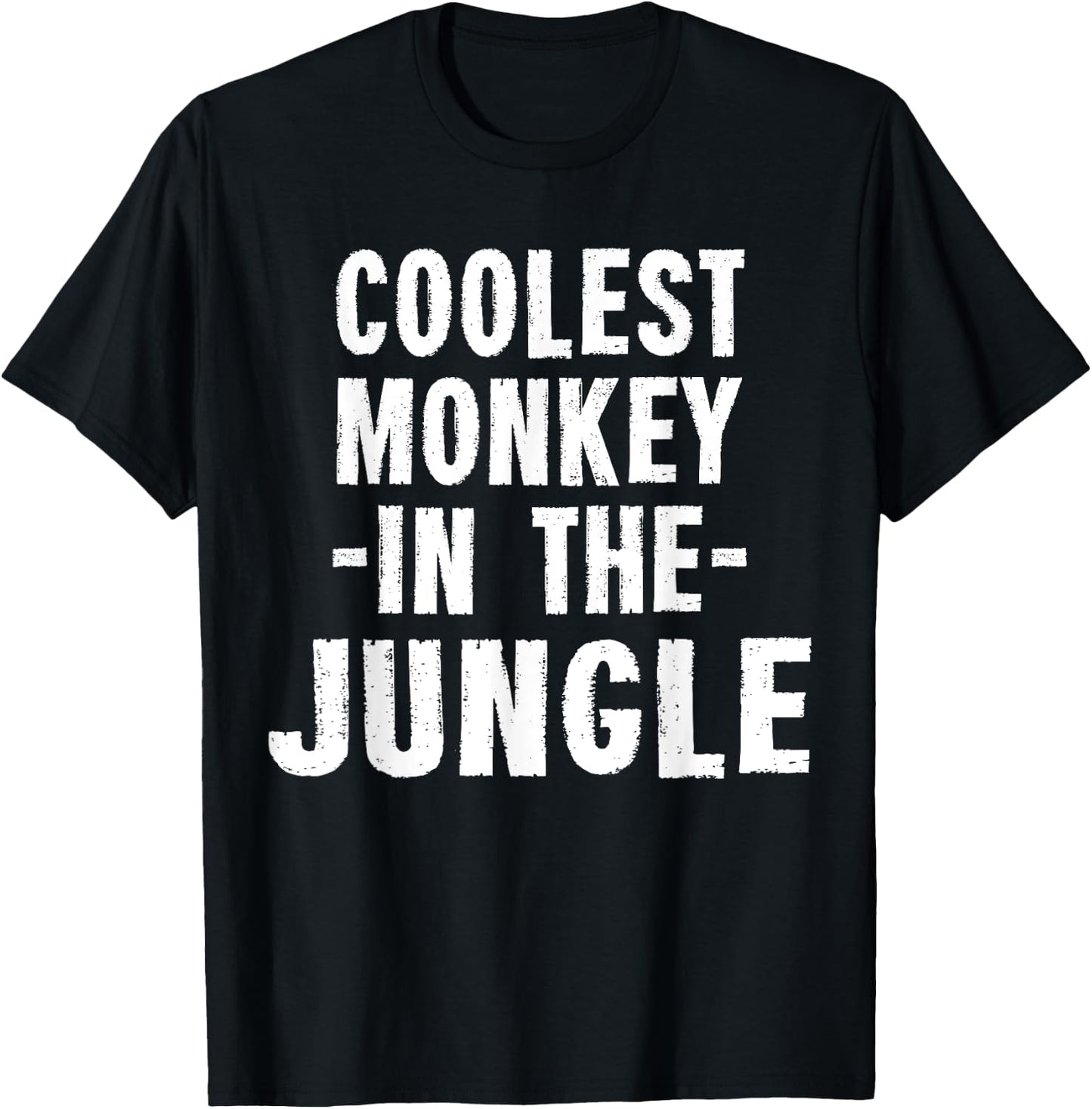 Coolest Monkey In The Jungle Ironic Odds T-Shirt - T-Shirt | Black
