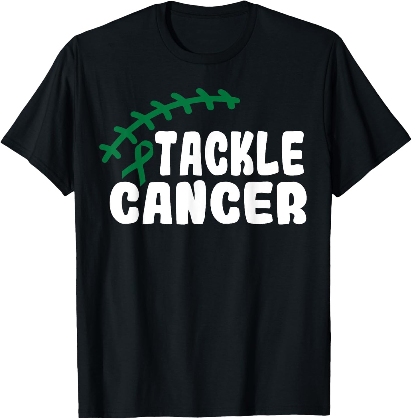 Tackle Liver Cancer Shirt For Football Lovers Fans T-Shirt - T-Shirt | Black