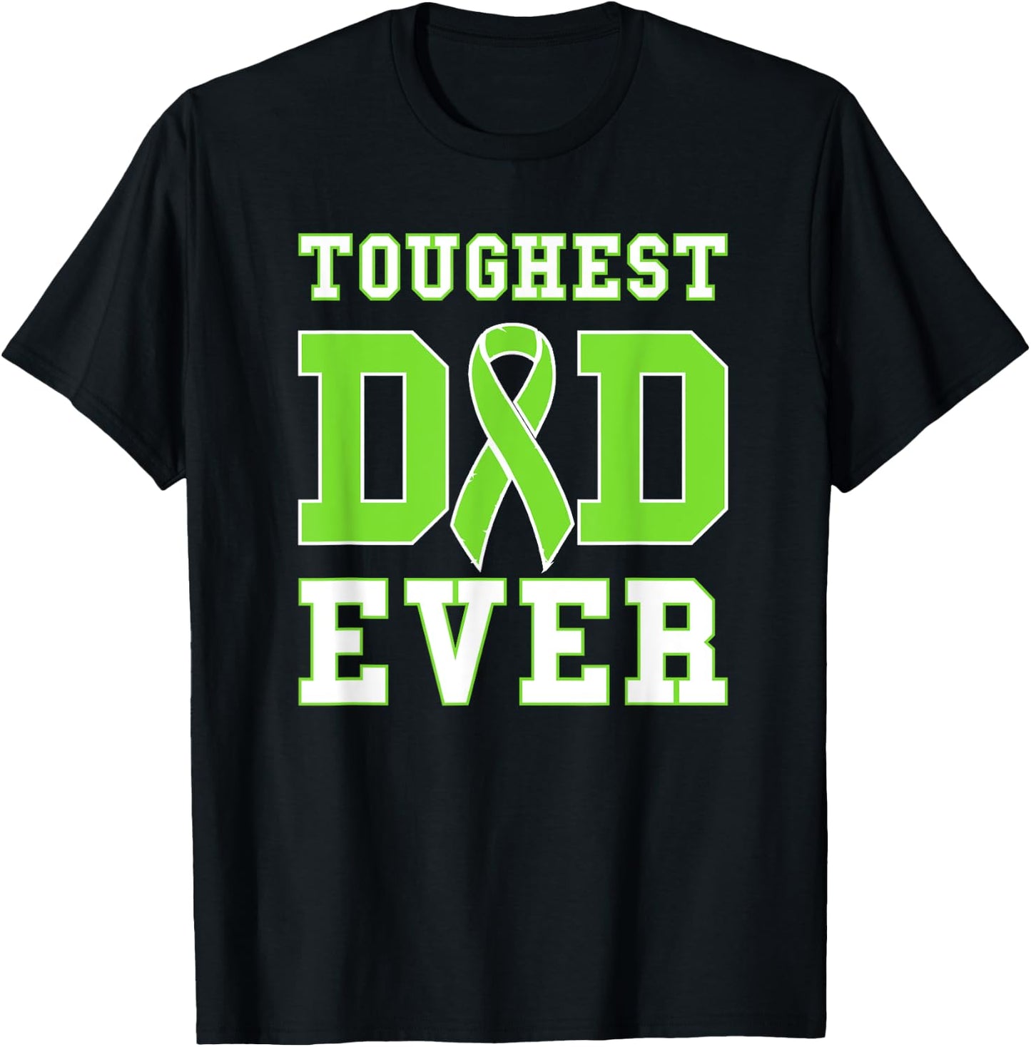 Toughest Dad Ever - Non-Hodgin's Lymphoma Cancer Awareness T-Shirt - T-Shirt | Black