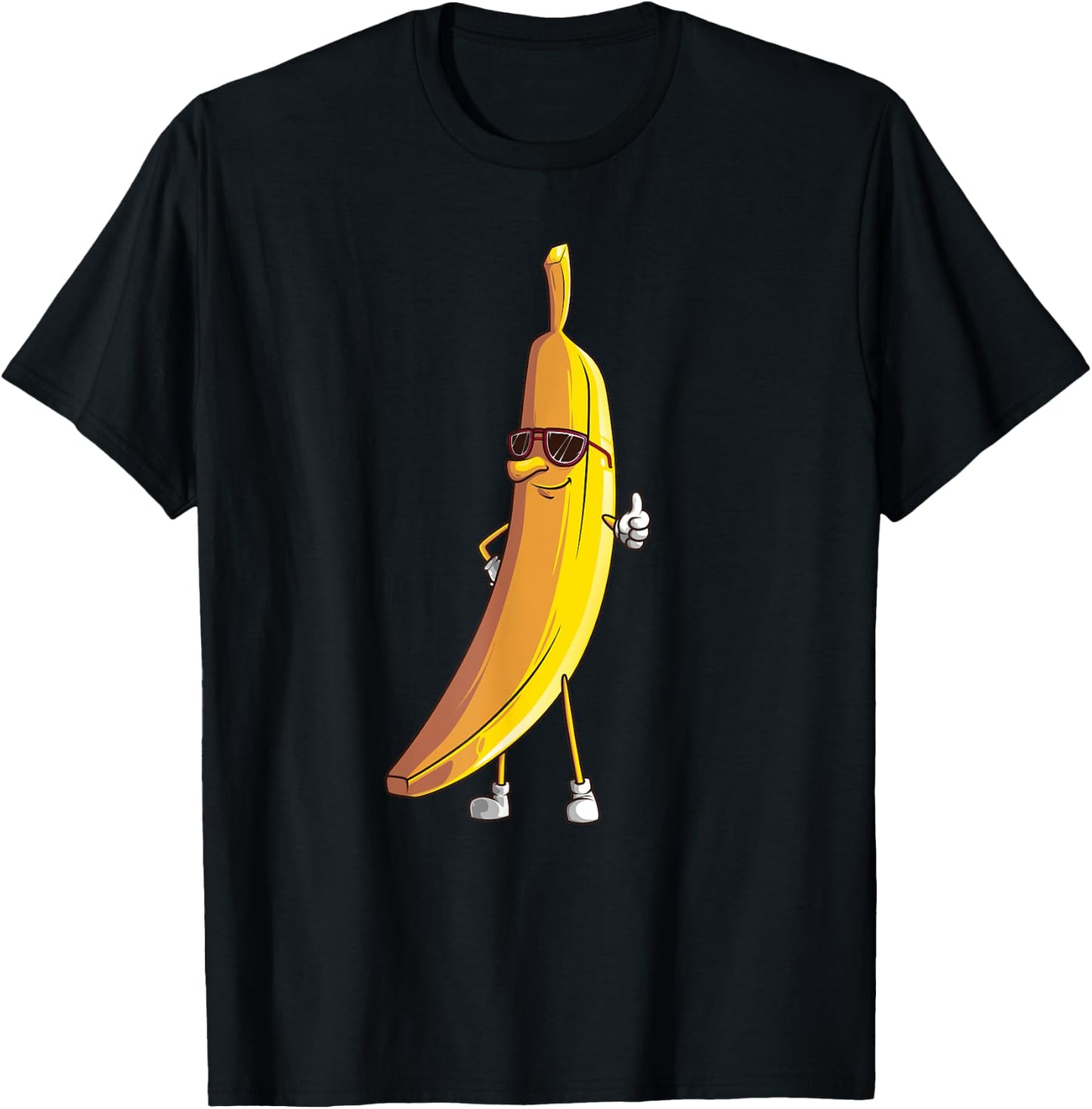 Cool Banana Wearing Sunglasses | Funny Fruit Eyewear Gift T-Shirt - T-Shirt | Black