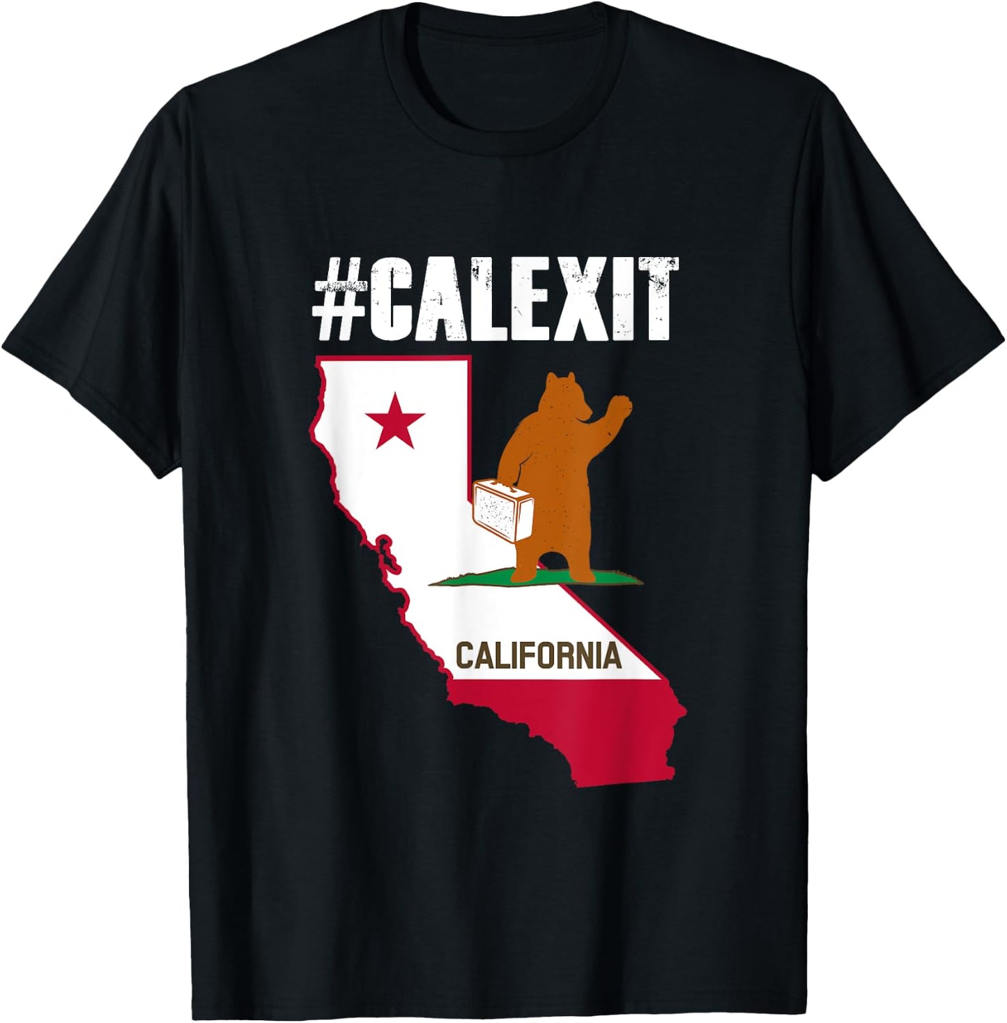 Calexit! Secession of California From the US T-Shirt - T-Shirt | Black