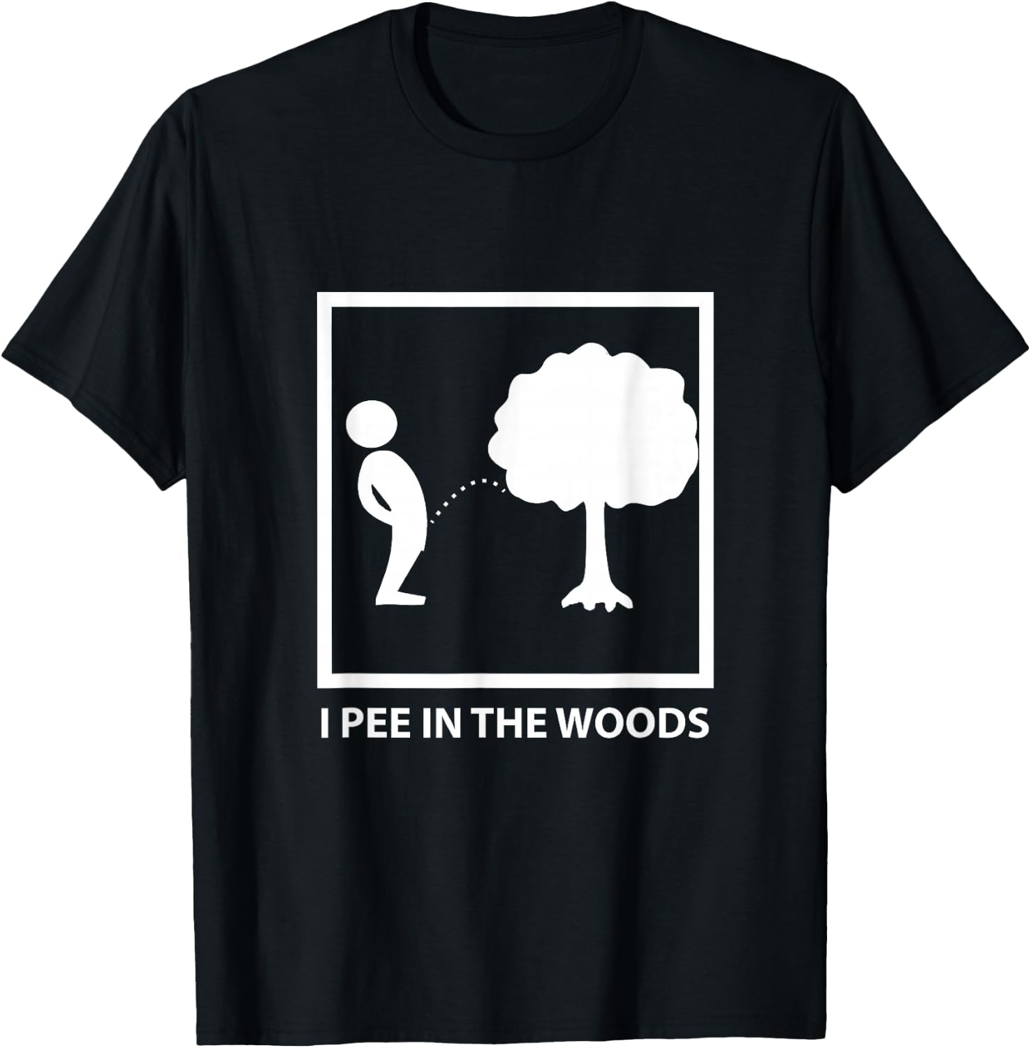 Peeing in the woods T-Shirt - T-Shirt | Black