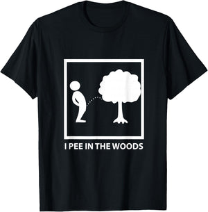 Peeing in the woods T-Shirt - T-Shirt | Black