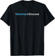 Ketones>Glucose Low-Carb Keto Ketones Greater Than Glucose T-Shirt - T-Shirt | Black