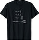 Maxwell's Equations Differential Science and Math T Shirts T-Shirt - T-Shirt | Black