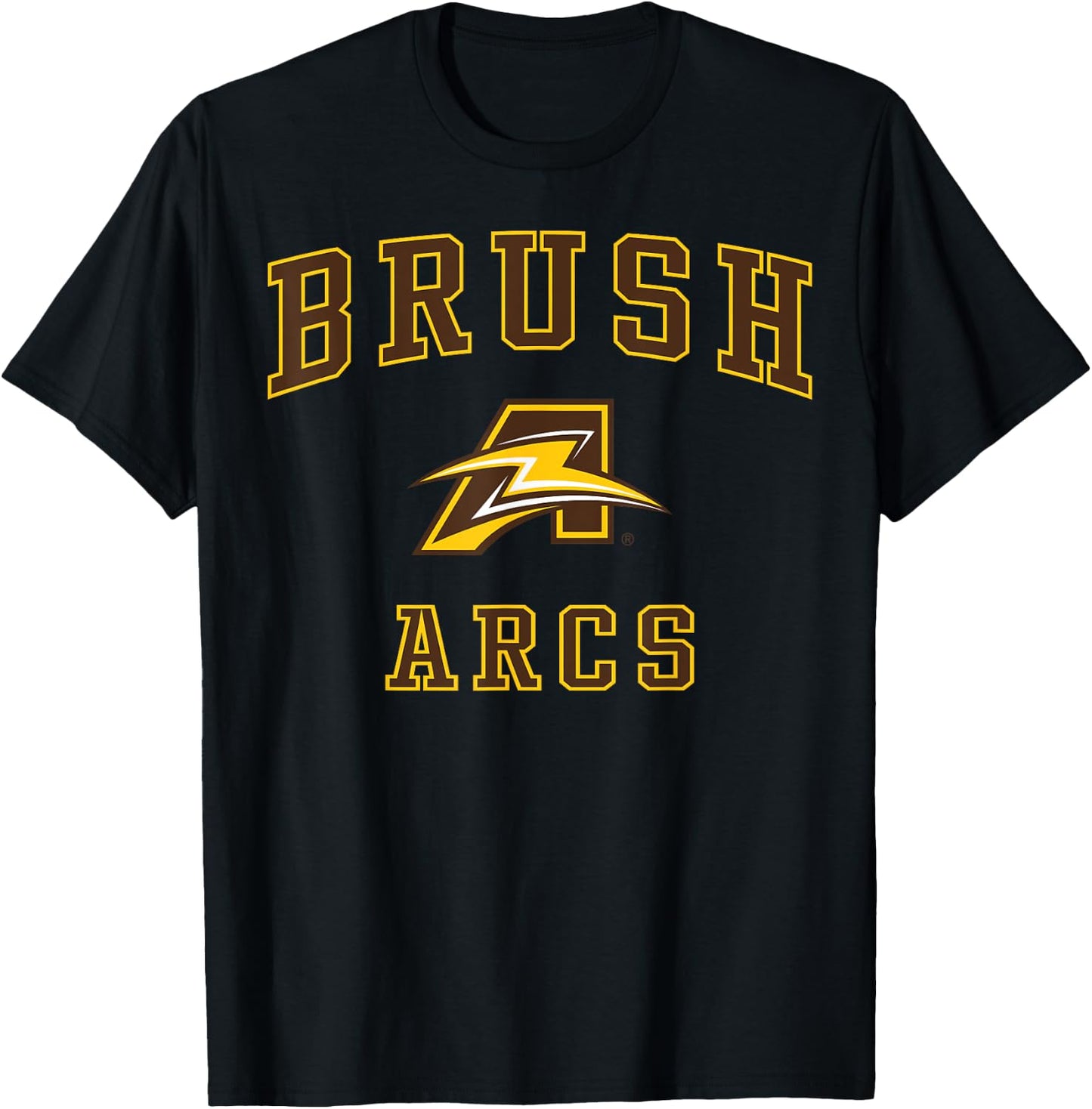 Charles F Brush High School Arcs T-Shirt - T-Shirt | Black