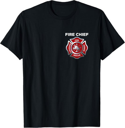 Firefighter Firefighting Fireman Fire Chief T-Shirt - T-Shirt | Black