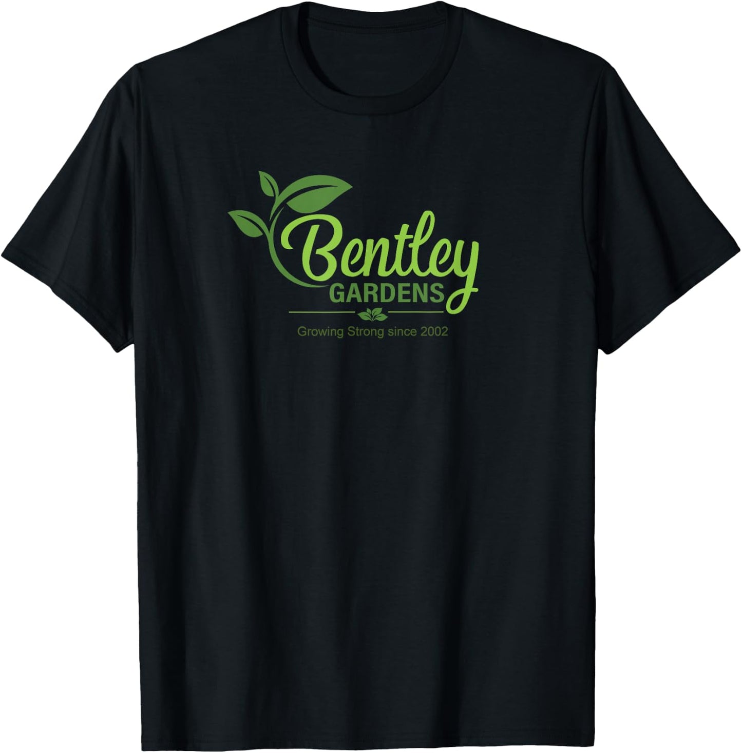 Growing Strong Since 2002 Garden Nursery Logo Design T-Shirt - T-Shirt | Black