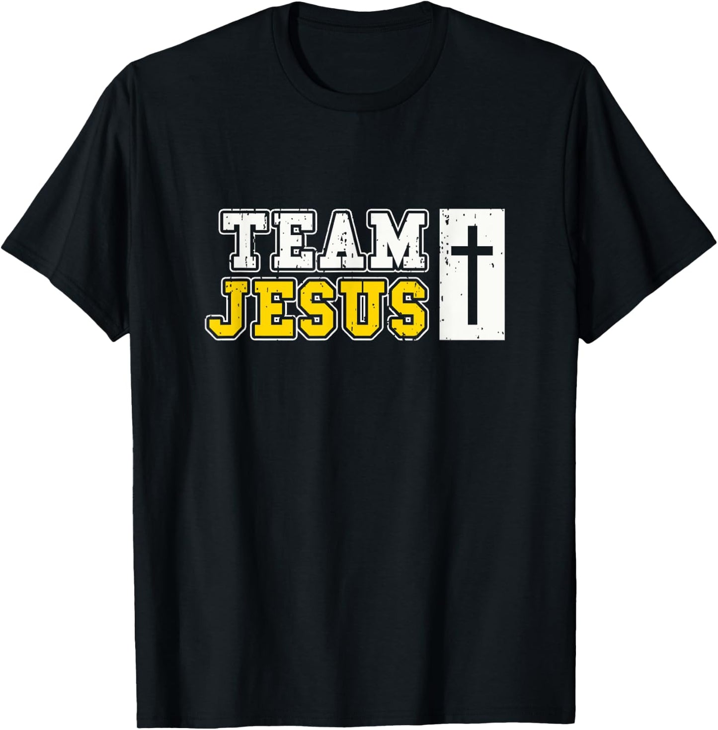 TEAM JESUS | Funny Christian, Biblical Bible Humor T-Shirt - T-Shirt | Black