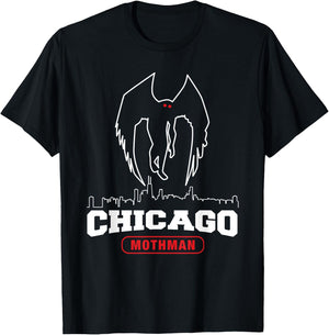 Mothman Shirt for Chicago Monster Fans T-Shirt - T-Shirt | Black