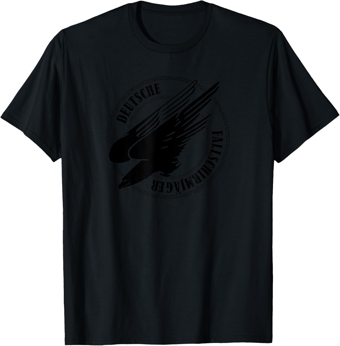 WW2 German Paratrooper - Fallschirmjager (subdued) T-Shirt - T-Shirt | Black