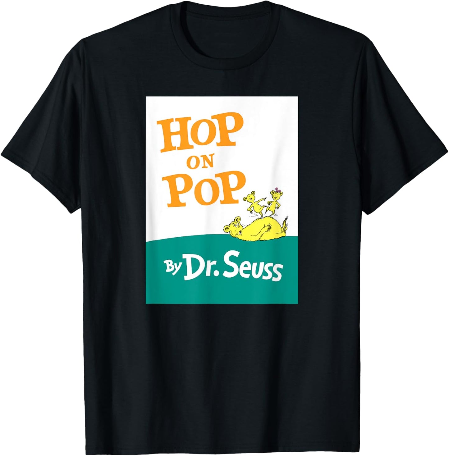 Dr. Seuss Hop On Pop Book Cover T-Shirt - T-Shirt | Black