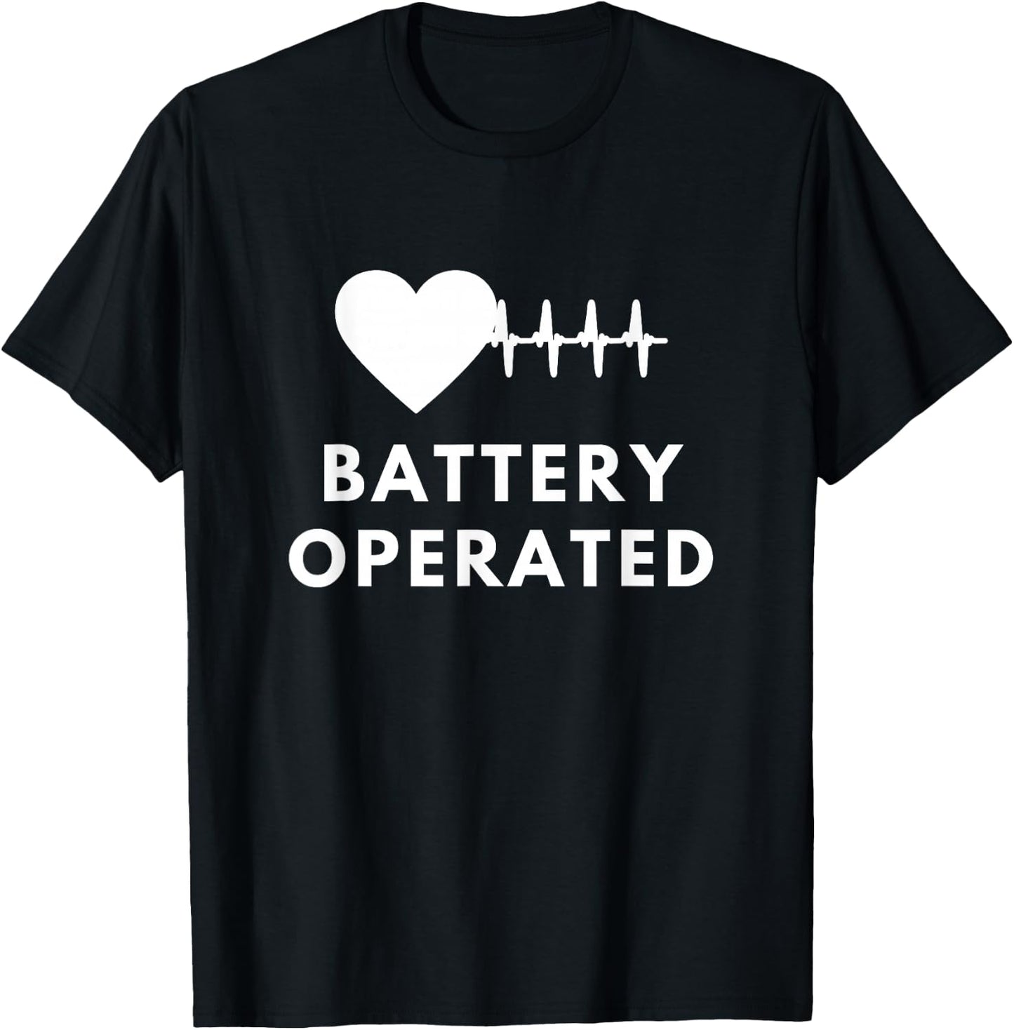Battery Heart Implantable Cardioverter Defibrillator T-Shirt - T-Shirt | Black