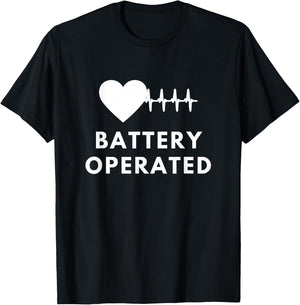Battery Heart Implantable Cardioverter Defibrillator T-Shirt - T-Shirt | Black