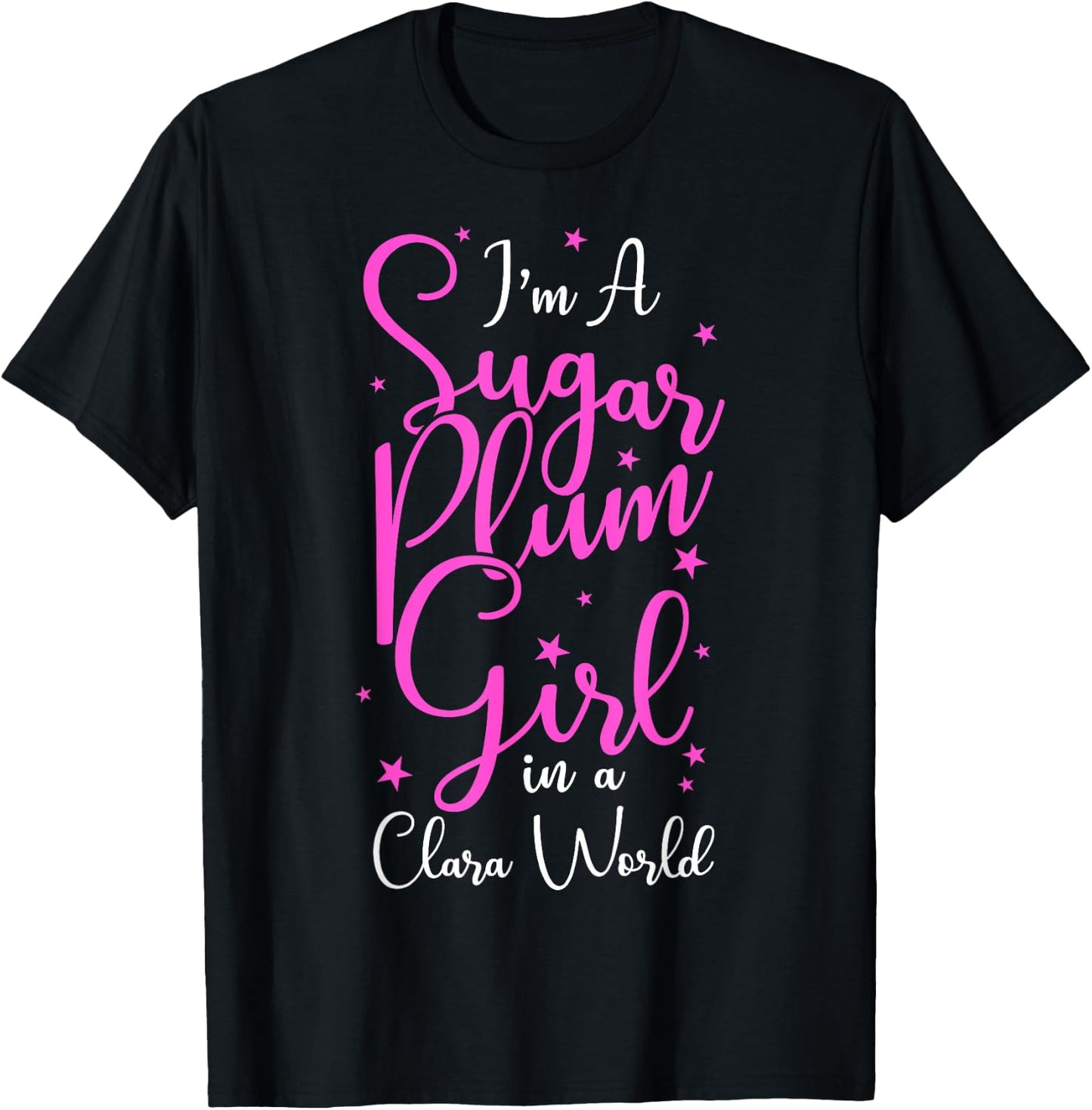 Nutcracker Sugar Plum Fairy Girl Ballet T-Shirt - T-Shirt | Black